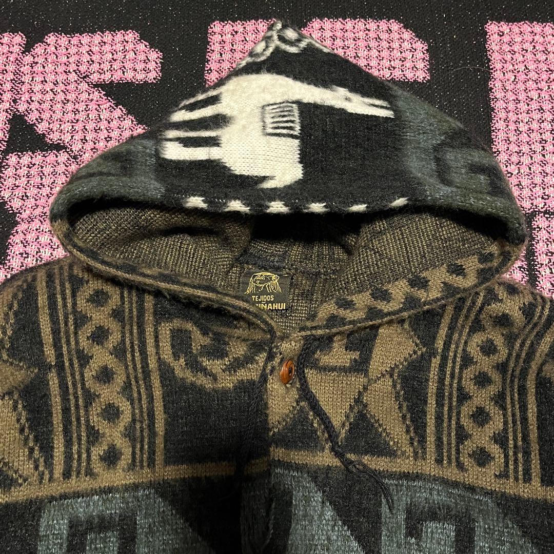 90s RUMINAHUI ネイティブ柄 エクアドルニット パーカー XL - メルカリ