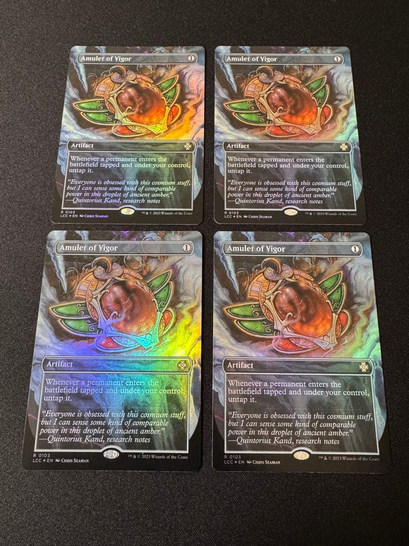 MTG 精力の護符 英語版 ボーダーレスFoil 4枚セット