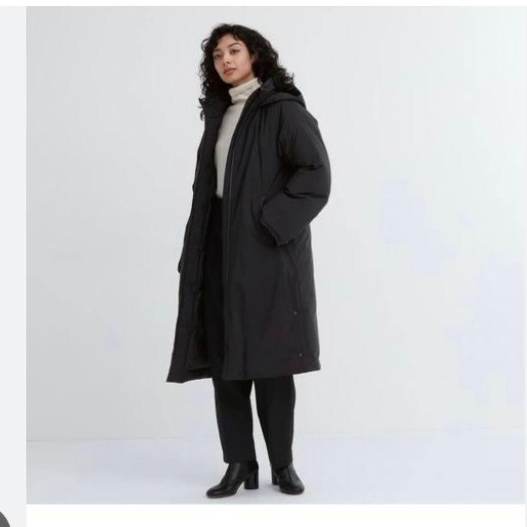 ウルトラウォームハイブリッドダウンロングコート 黒 M - メルカリ