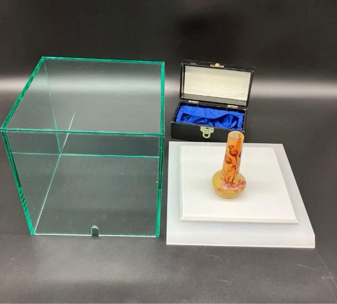 ドーム・ナンシー アザミ文花瓶 アール・ヌーヴォー Daum nancy - メルカリ