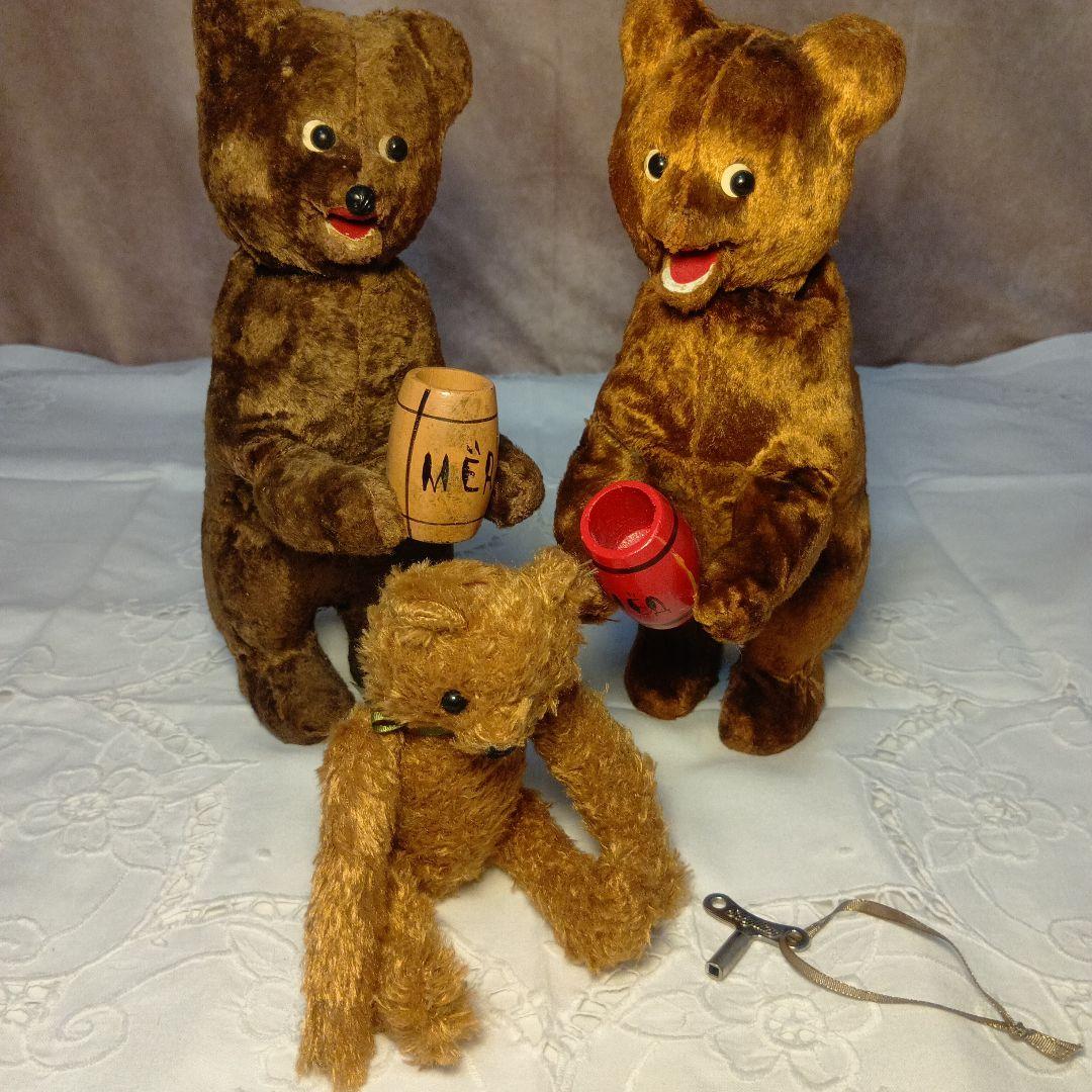 夏Sale♥ドイツからやって来たオートマタテディベア2体set+でんぐり返しベア 新商品 #NEW 「#あそんでテディベア」が12月5日（金）お昼12時から先行