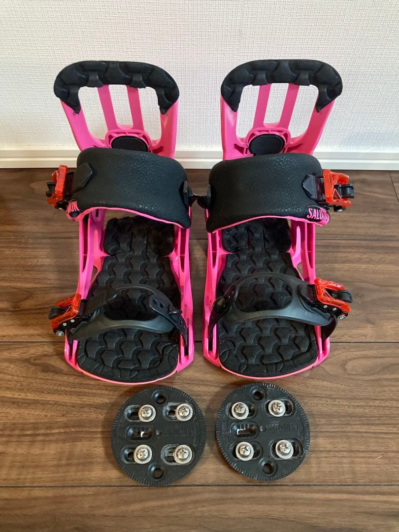 SALOMON RHYTHM スノーボードビンディング ピンク　Sサイズ
