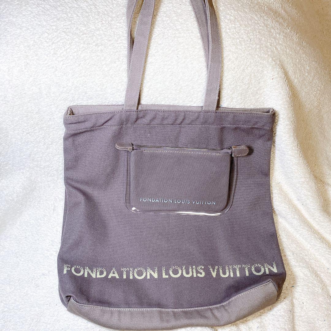 【限定 】ルイヴィトン フォンダシオン 美術館 キャンバストート　ポーチ付き！