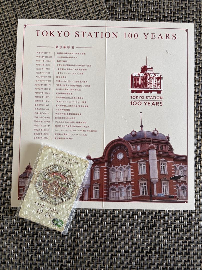 ⚫︎無記名suicaとして使用可⚫︎東京駅開業100周年 Suica 台紙付