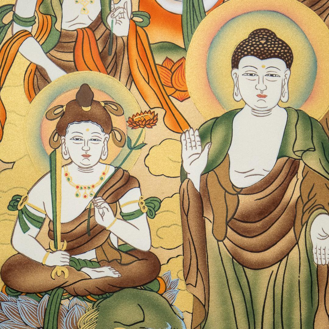 掛軸-1208 福田素仙 十三仏 共箱 仏画 仏教絵画 - メルカリ