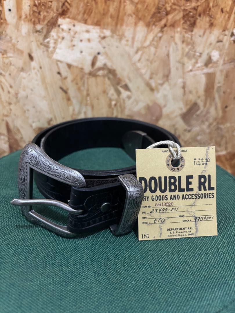 か　RRL ダブルアールエル DOUBLE RLウエスタンベルト ナロー