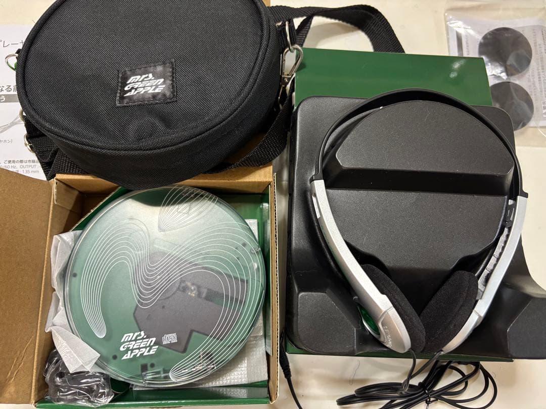 ミセスグリーンアップル ポータブルCDプレイヤー 3点セット MGA ミセスグリーンアップル ポータブルCDプレーヤー ヘッドホンセット