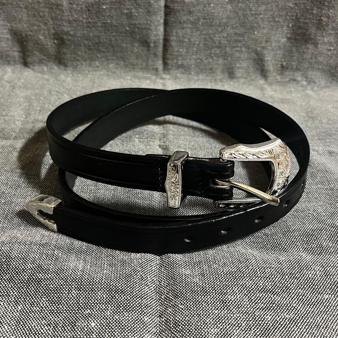 TORY LEATHER 3/4 Creased Belt【SIZE:34】