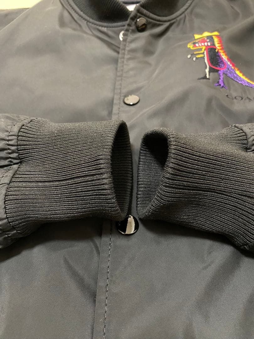 美品】COACH バスキア コーチ ナイロン ジャケット ブルゾンMA1 - メルカリ