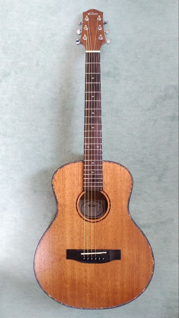 Elvis アコースティックギター マホガニー製 ELVIS ELITEII アコースティックギター【マホガニー材トップ単板、ノン