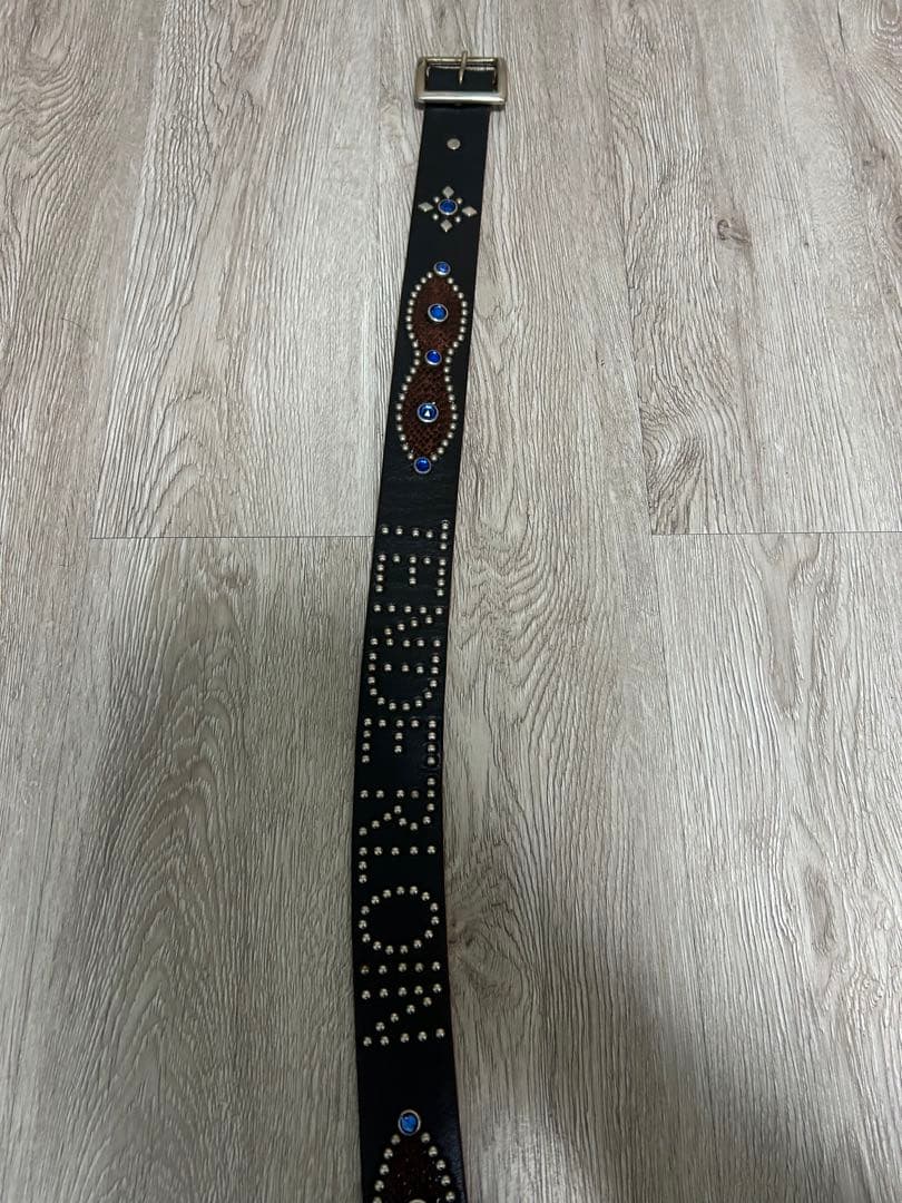 テンダーロイン青スタッズベルトLサイズ