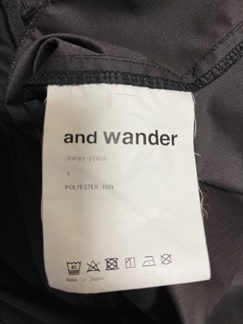 J*3様 and wander ラッセルリップ マウンテンパーカー L 黒 - メルカリ