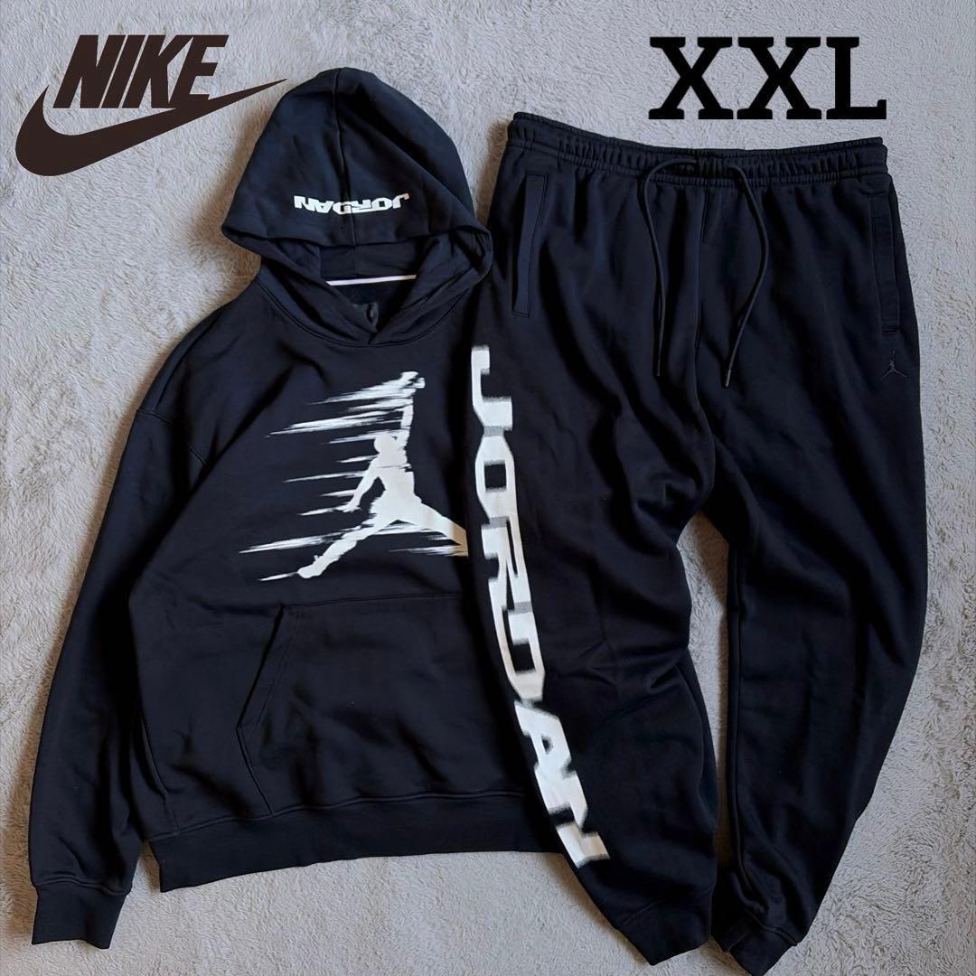 新品 ナイキ ジョーダン ジャンプマン セットアップ 上下セット ブラックXXL