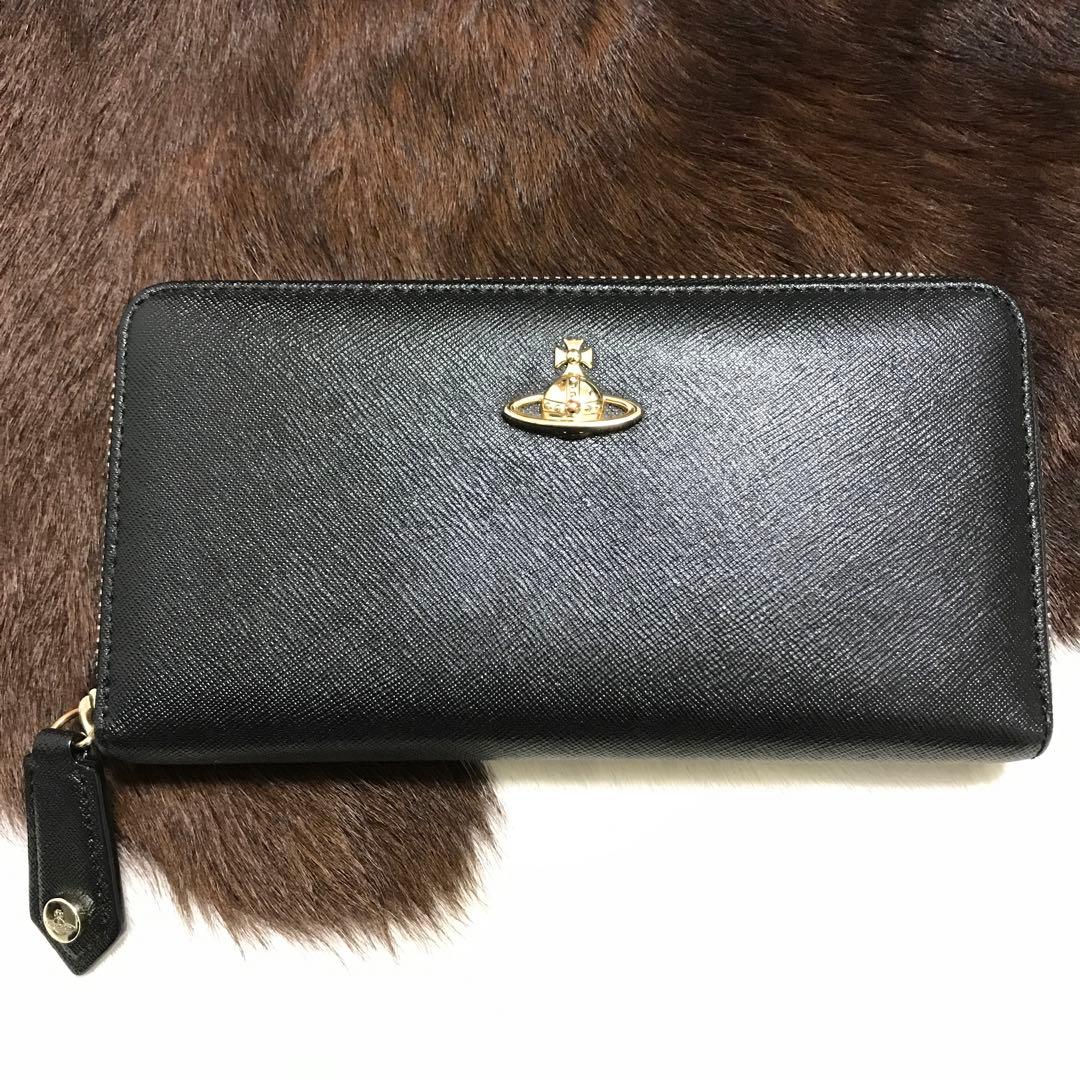 ブランド古着！Vivienne Westwood 本革 ロングジップウォレット 中古・古着通販】Vivienne Westwood (ヴィヴィアンウエストウッド