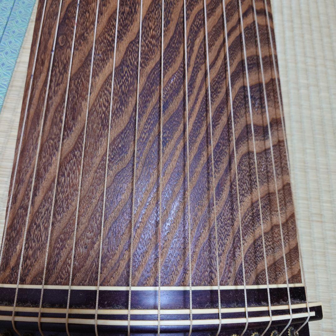 木製 13弦 筝 ダークブラウン