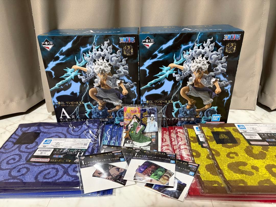 ワンピース 一番くじ 悪魔を宿す者達 A賞 モンキー・D・ルフィ ギア5 ×2