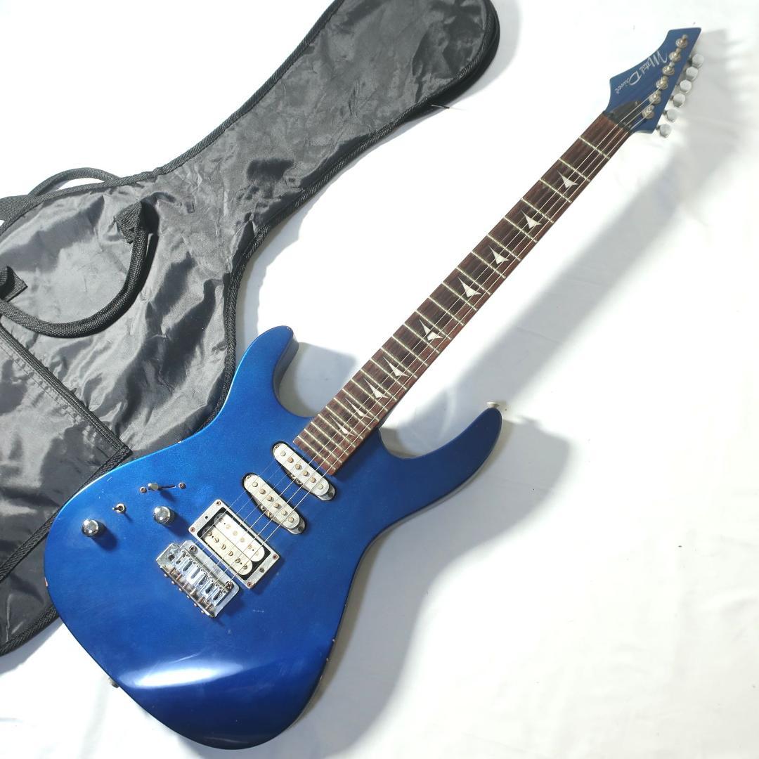 レフティ Metal Driver エレキギター オールブルー ケース付
