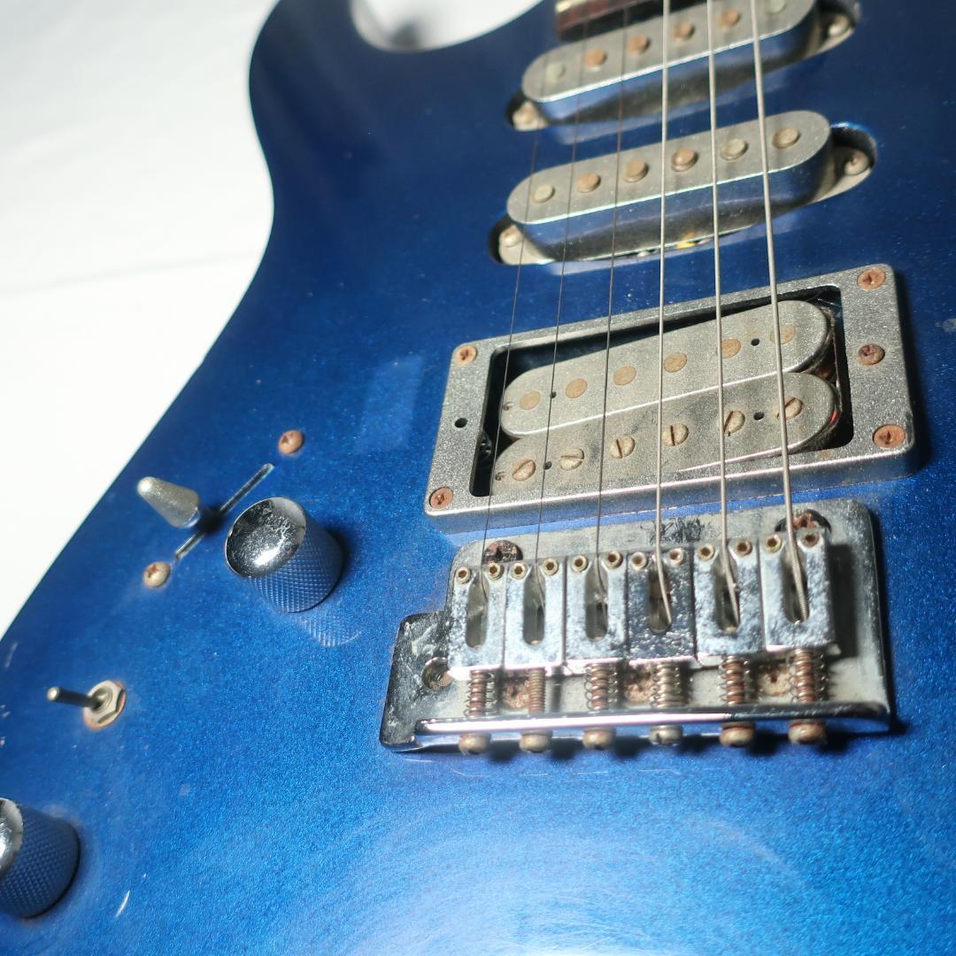 レフティ Metal Driver エレキギター オールブルー ケース付