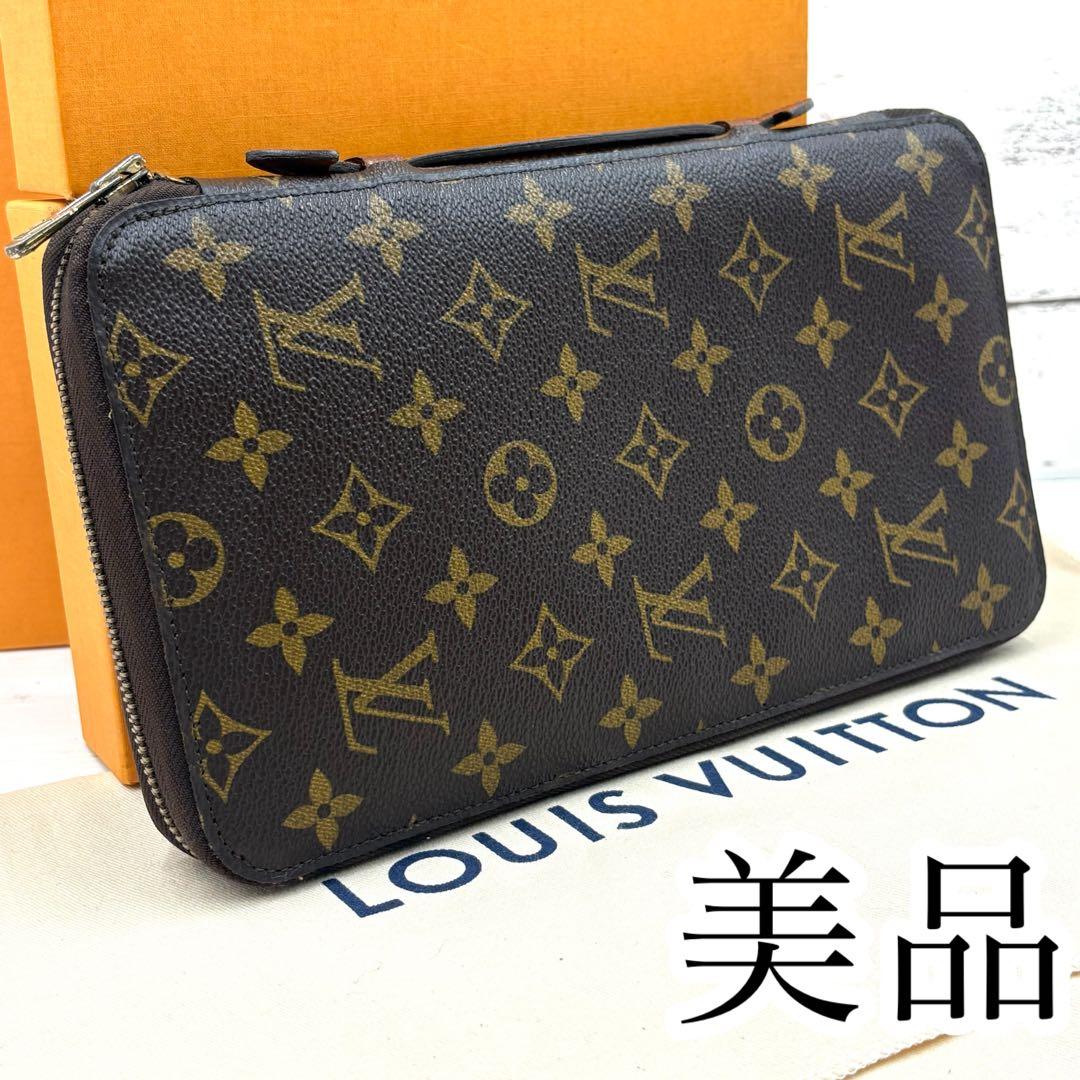 【美品】ルイヴィトン ポッシュ エスカパド モノグラム トラベルケース 長財布