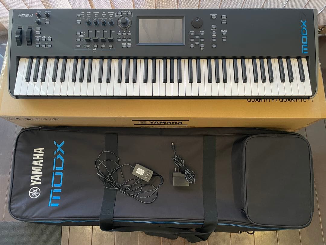 YAMAHA MODX7 76鍵シンセサイザー 純正ソフトケース付き - メルカリ