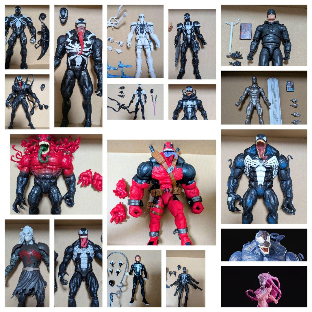 ​【ジャンク】マーベルレジェンド ヴェノム関連 14体セット 箱なし 現状品