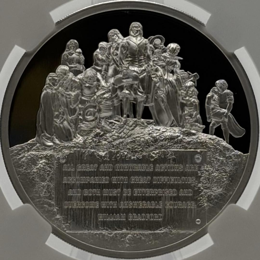 2020 クック諸島 メイフラワー号400周年 5ドル銀貨（NGC PL70） - メルカリ