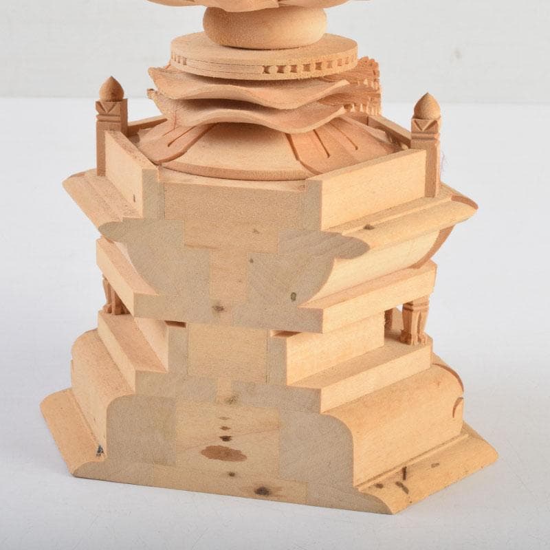 仏教美術 桧彫刻 釈迦如来座像 仏像 蓮華台 C 8870 - メルカリ