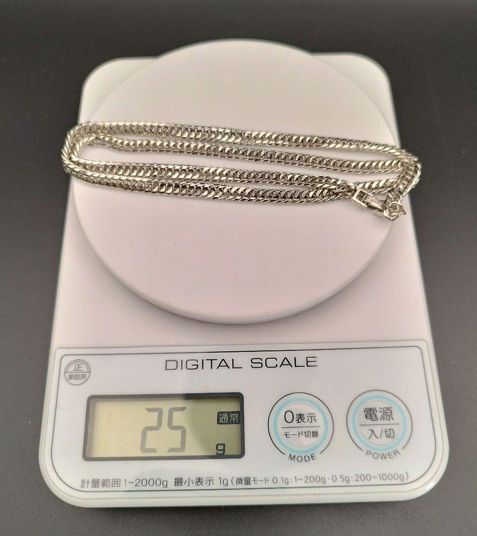 SILVER925喜平ネックレスチェーン 8面ダブル 25g シルバー925