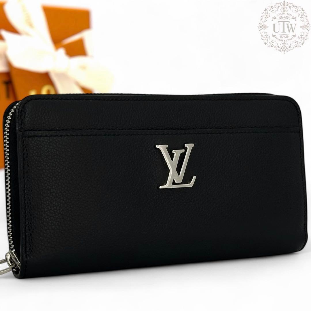 ほぼ未使用級　ルイヴィトン　ジッピーウォレット　ロックミー　ブラック　黒　LV