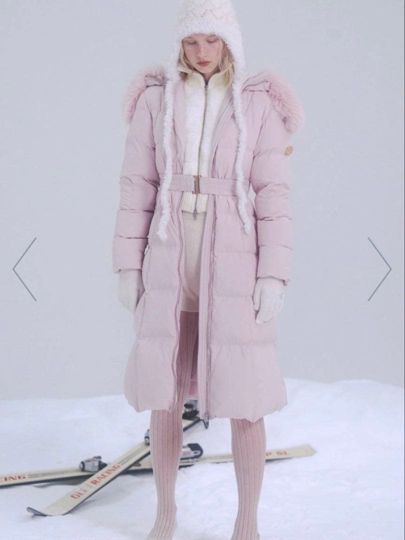 専用♡snidel スタイルアップフレンチダウンロングコート　ピンク　スナイデル