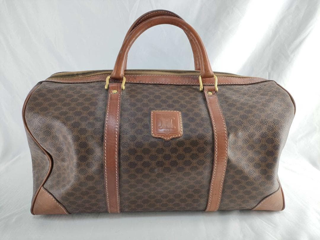 CELINE セリーヌ マカダム ボストンバッグ ボストンバッグ４５㎝