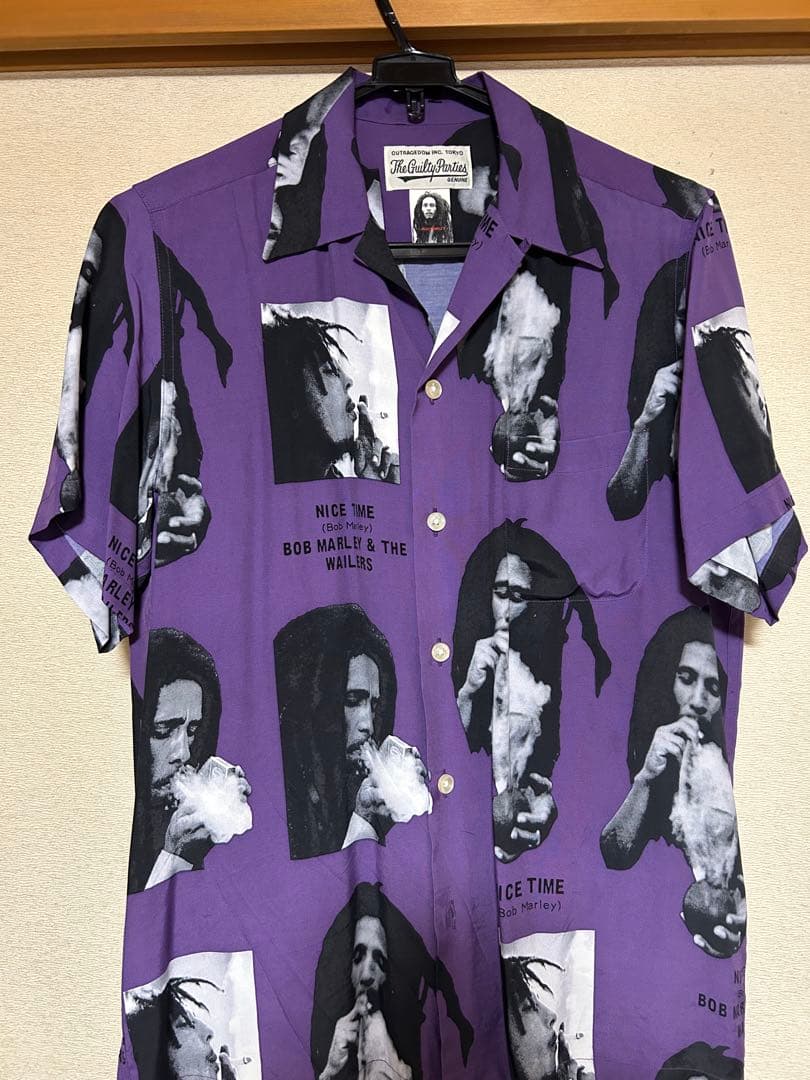 sale　ワコマリア ボブマーリー柄アロハシャツ XS