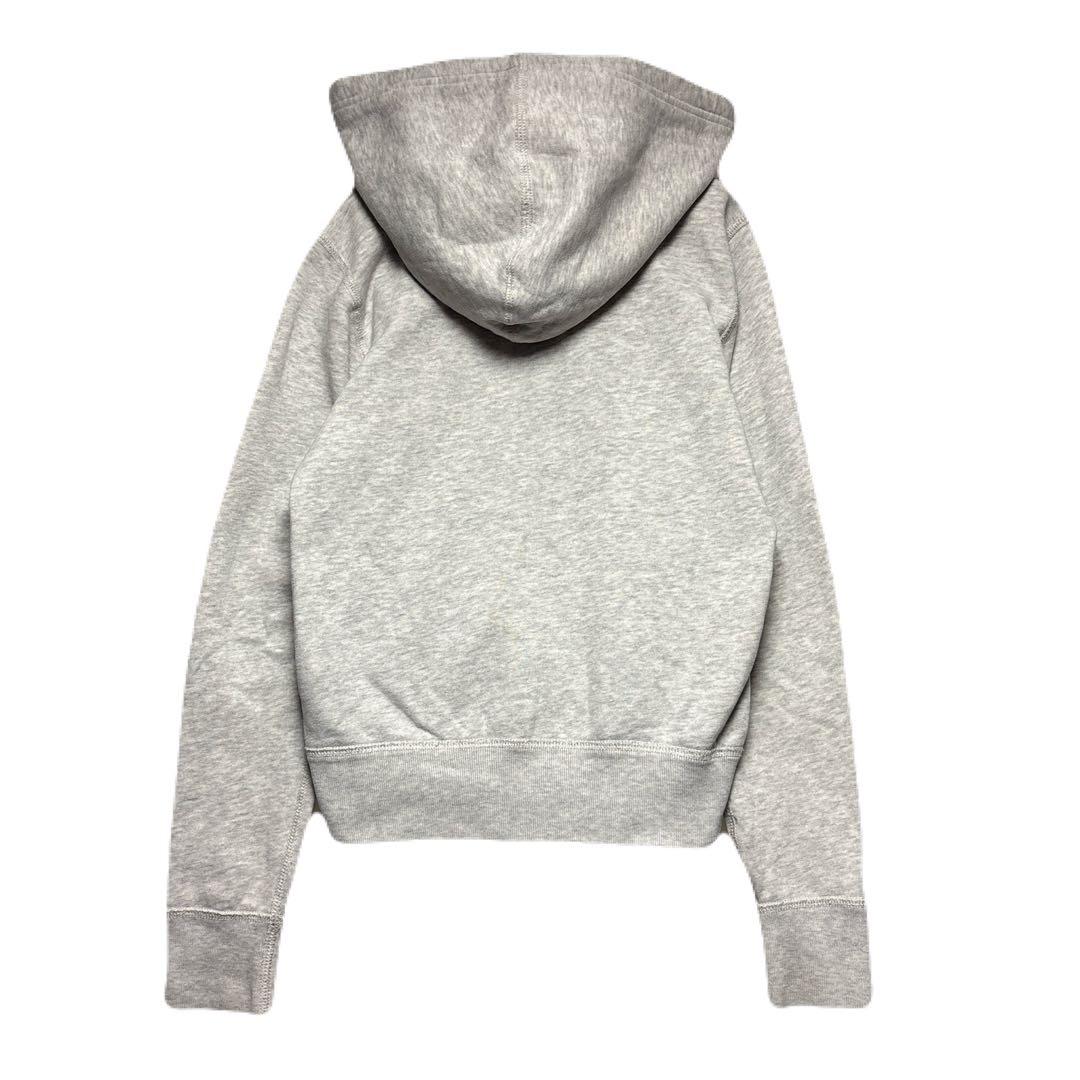 POLO RALPH LAUREN 刺繍ロゴ ジップパーカー グレー 短丈 - メルカリ