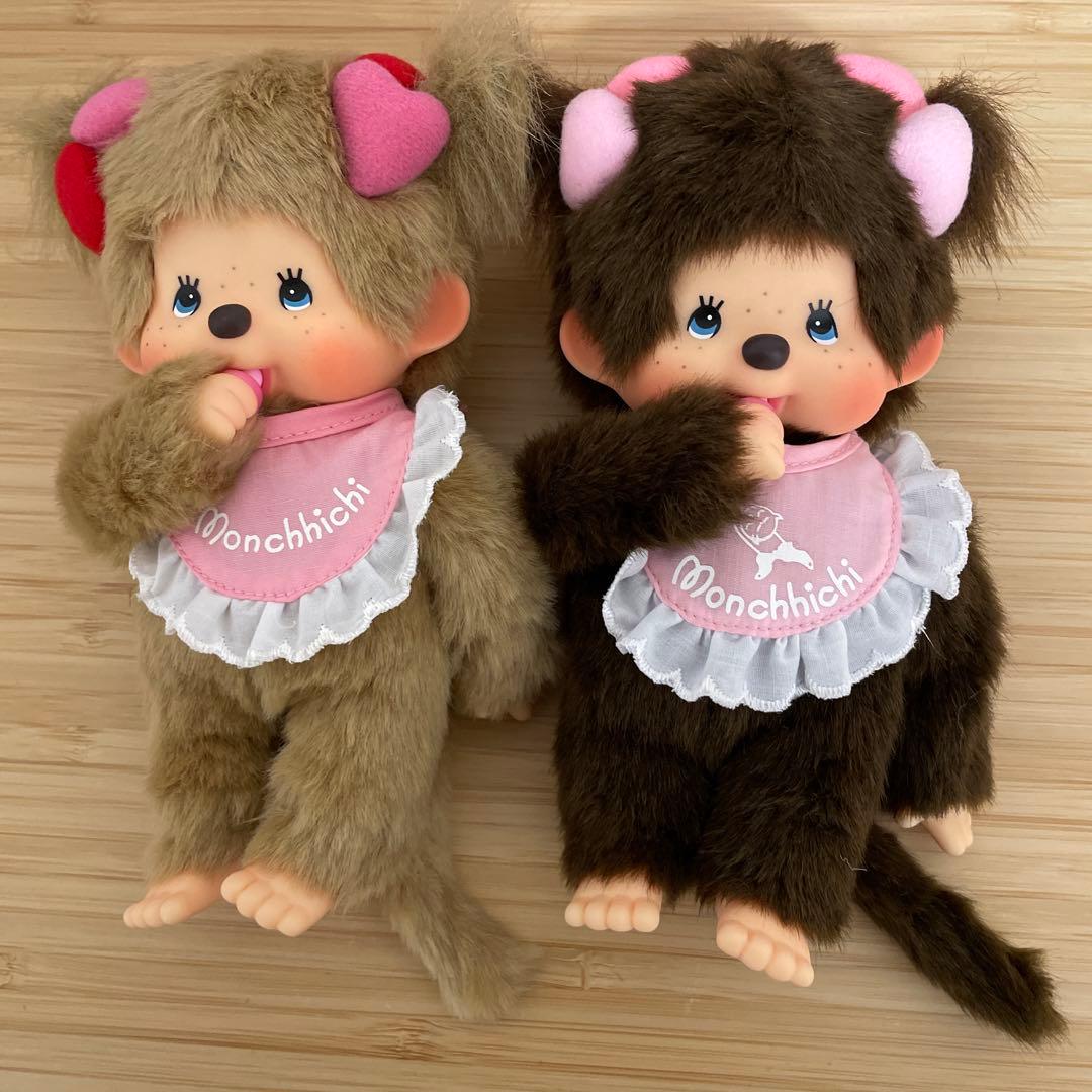 モンチッチ　ベージュ　ブラウン　2体セット