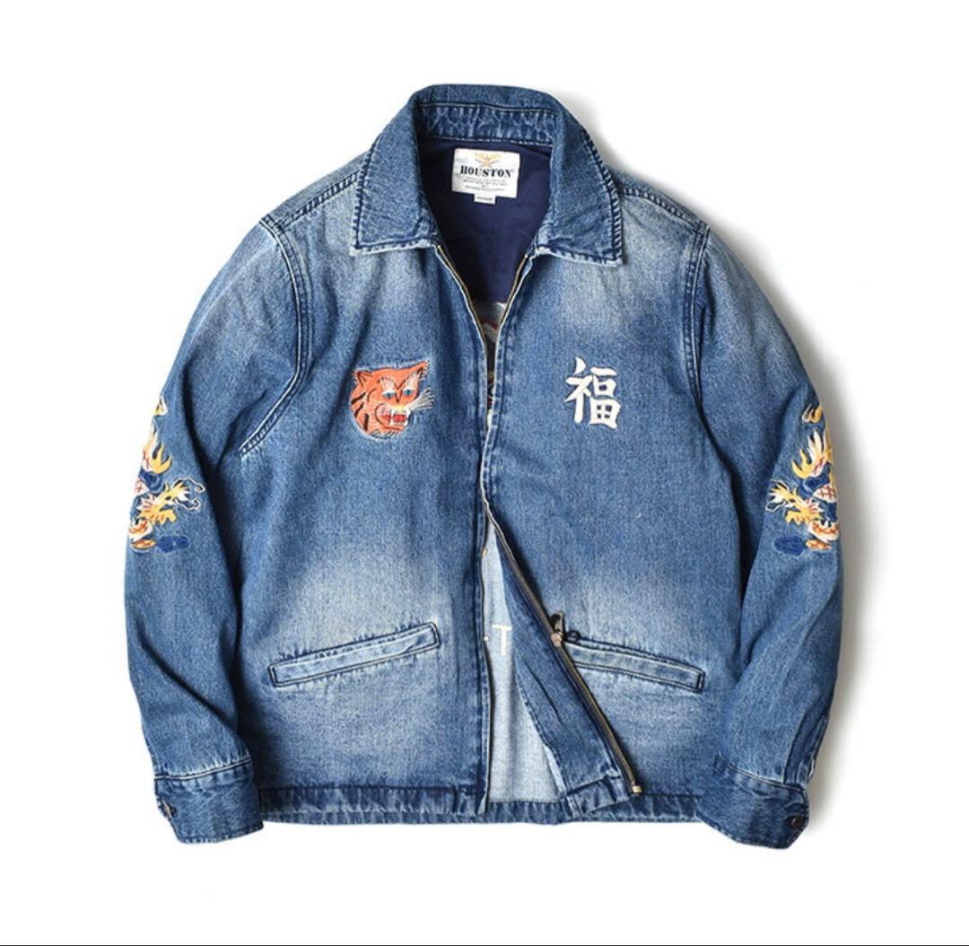 ベトジャン 美品 M スーベニアジャケット スカジャン ヒューストン