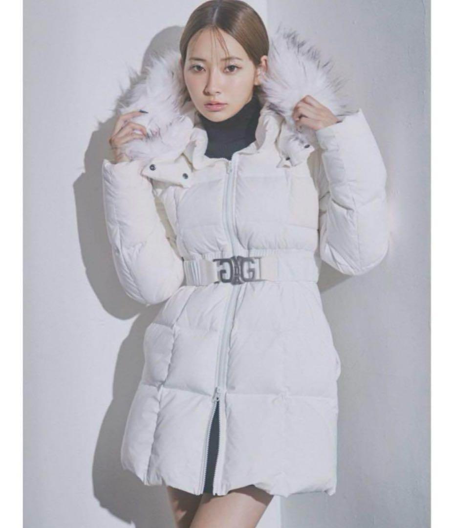 GYDA ホワイト ファー付きダウンジャケット 新品未使用 タグ付き