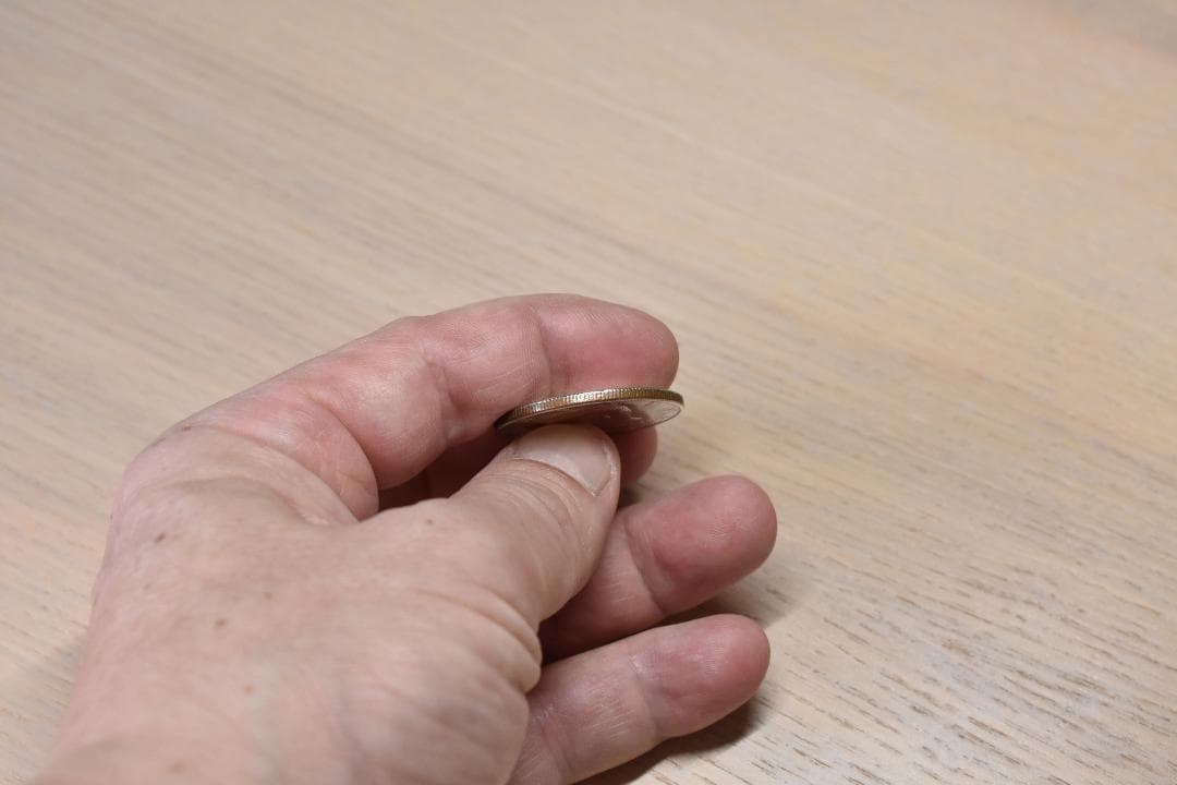 手品】シルバー＆カッパー（ジョンソン）説明書あり_コインマジック