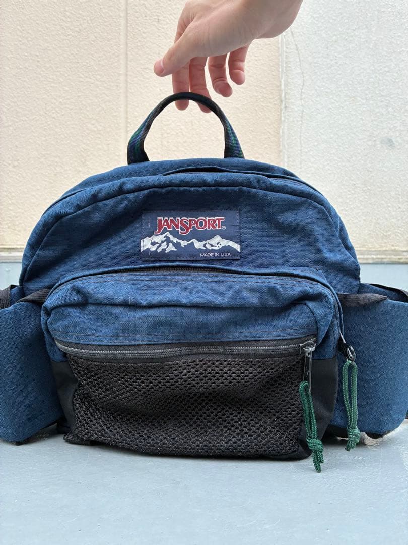 【珍品】山タグ80s JANSPORT ボディバッグ ウエストバッグ USA製