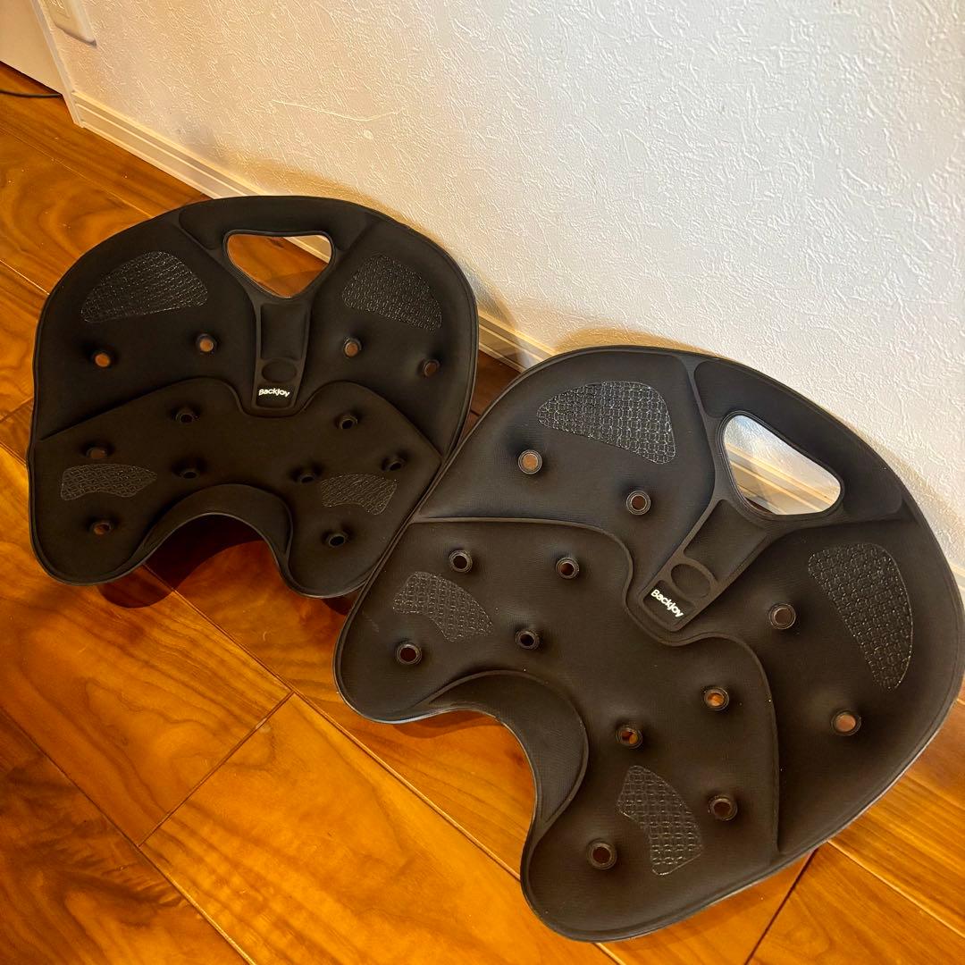 Backjoy メディコアリリーフ　レギュラーサイズ　黒　ブラック　2個　セット