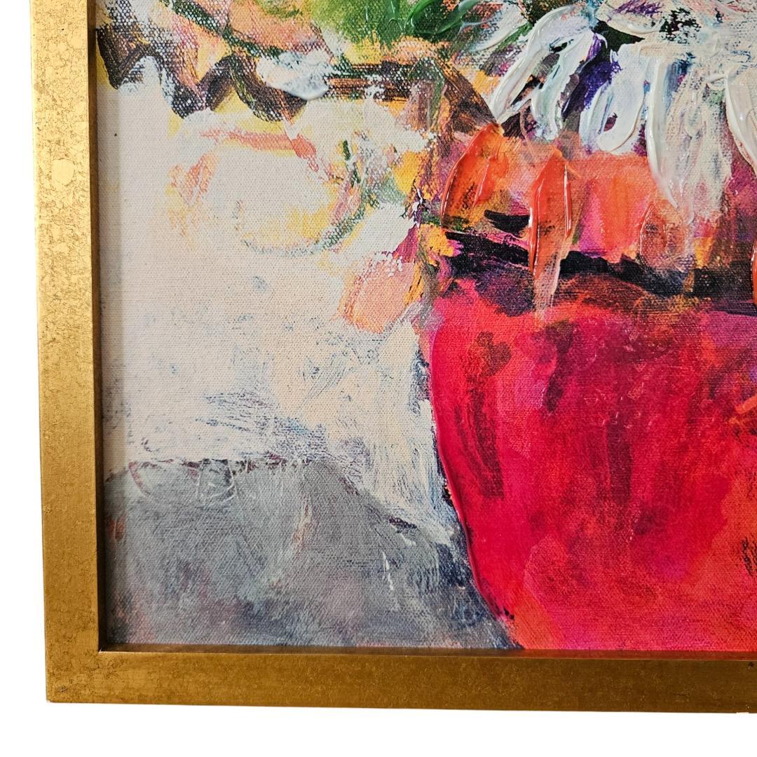 フランフラン SANDY WELCH フローラ アートボード ゴールド額 70角