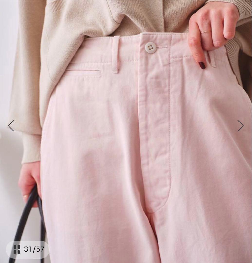 美品SpickandSpan Higuchi×S チノワイドパンツ ピンク38 - メルカリ