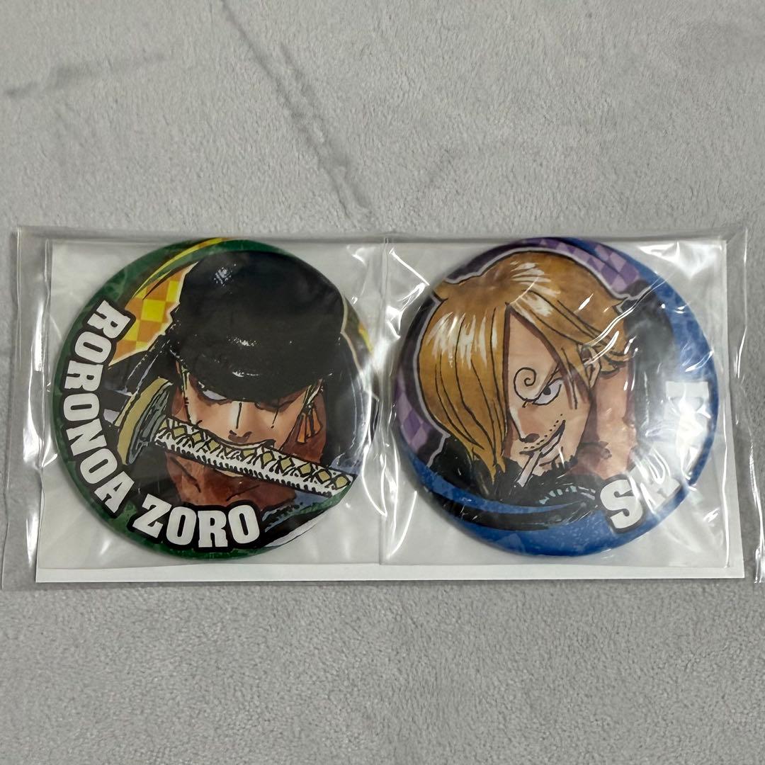 ワンピース ゾロ サンジ コンビセット 缶バッジ - メルカリ