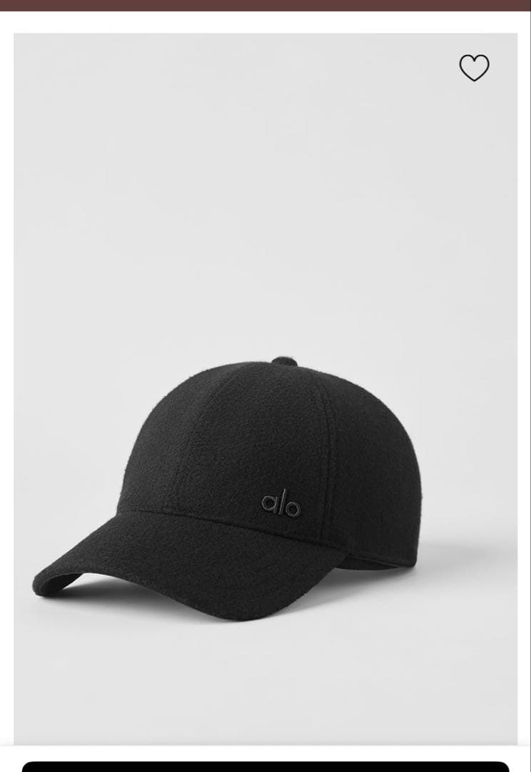 Alo Yoga キャップprestige off-duty cap-black