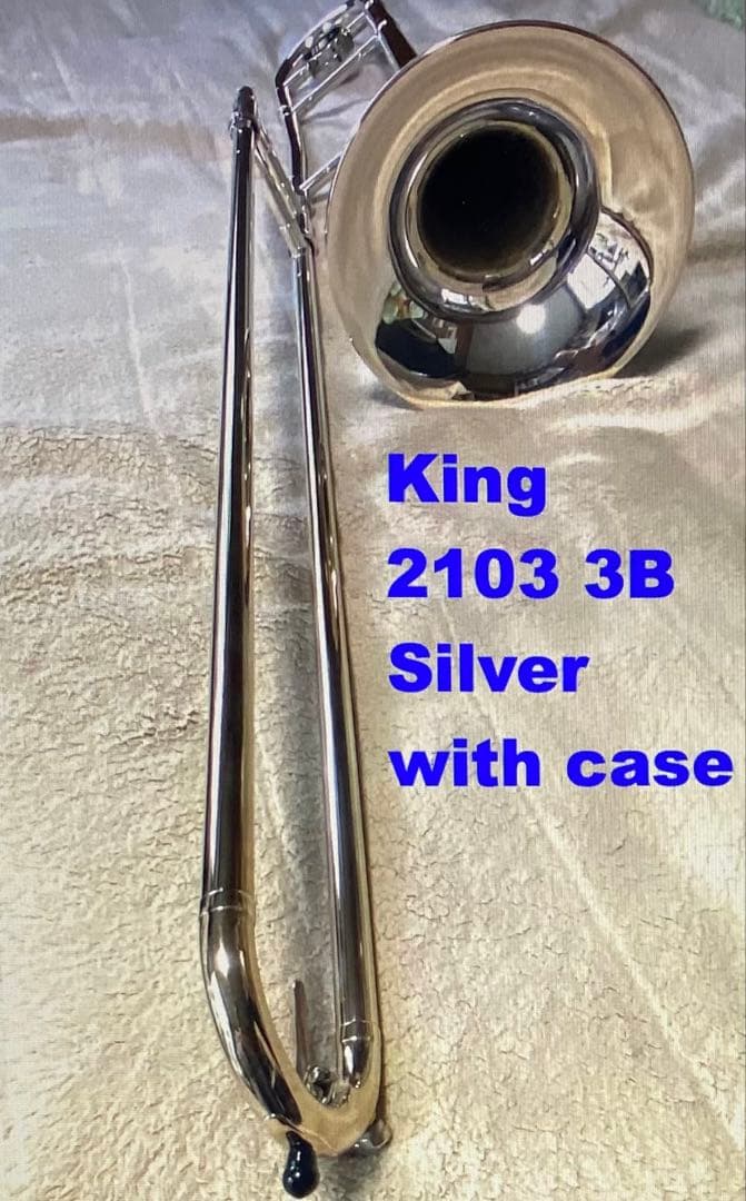 KING 2103 3B トロンボーン　Silver with case