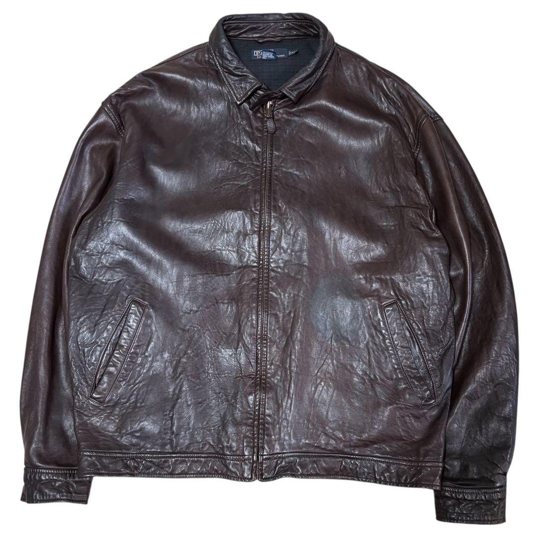 ね*様 Polo Ralph Lauren レザージャケット ラルフローレン　ブ