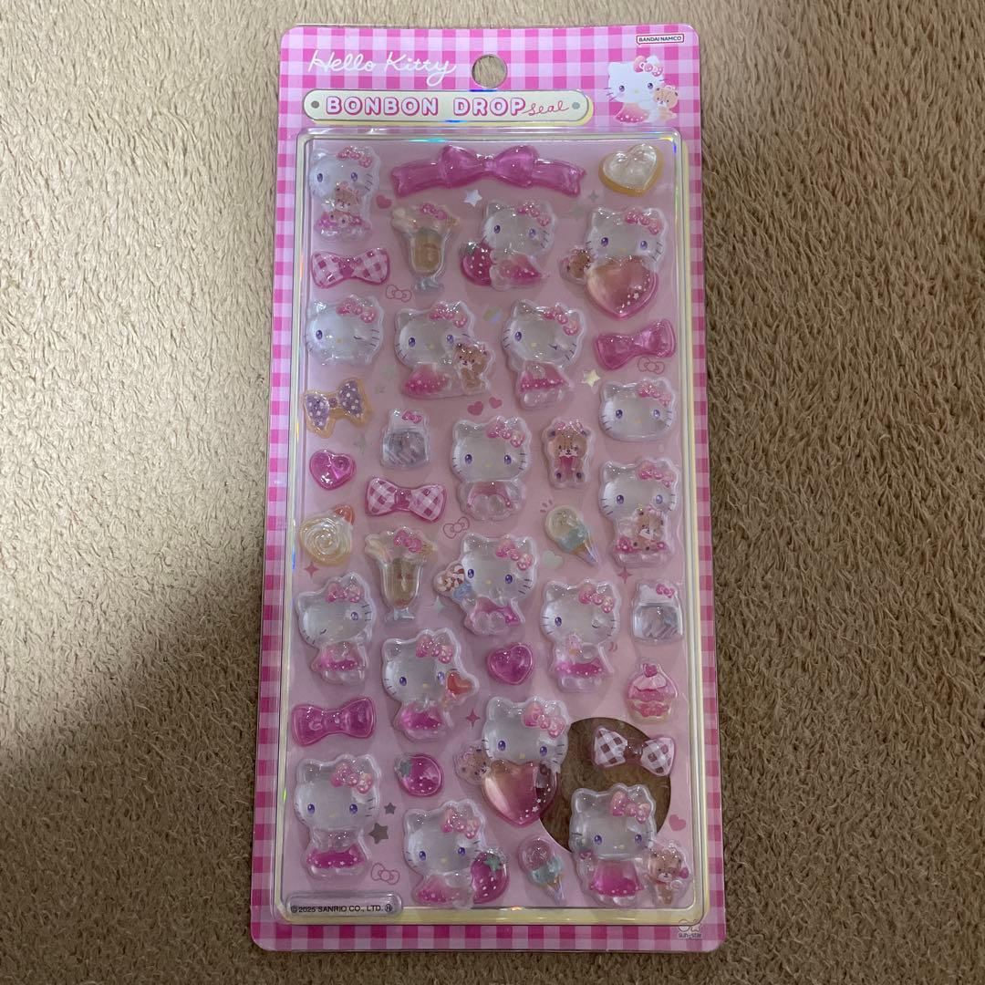 ボンボンドロップシール 正規品 第2弾 ハローキティ ピンク サンリオ