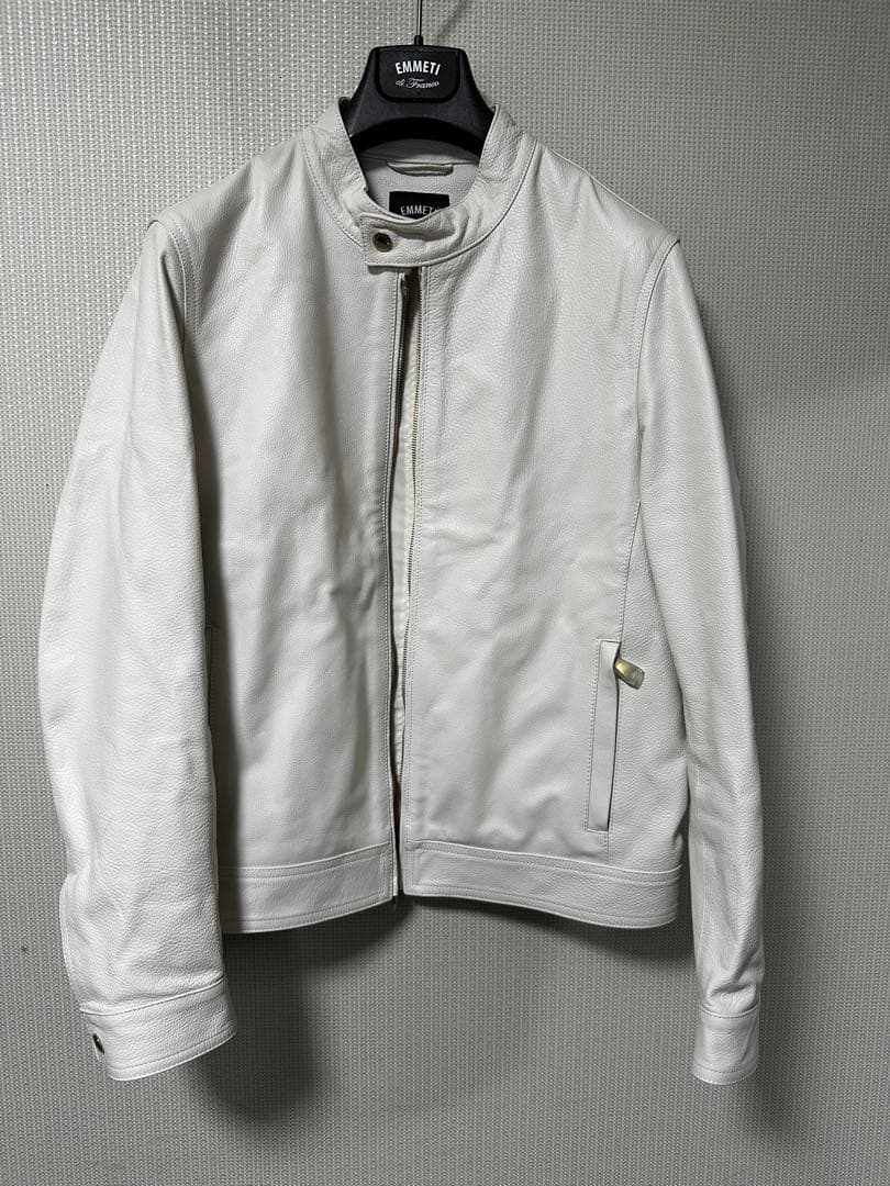 EMMETTI ホワイトレザーシングルライダースジャケット 楽天市場】エンメティ EMMETI ／【国内正規品】／ 数量限定スペシャル