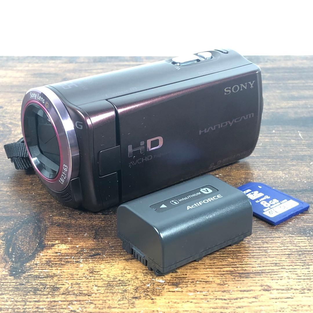 動作確認済 SONY HDR-CX270V ボルドーブラウン 内蔵メモリ32GB