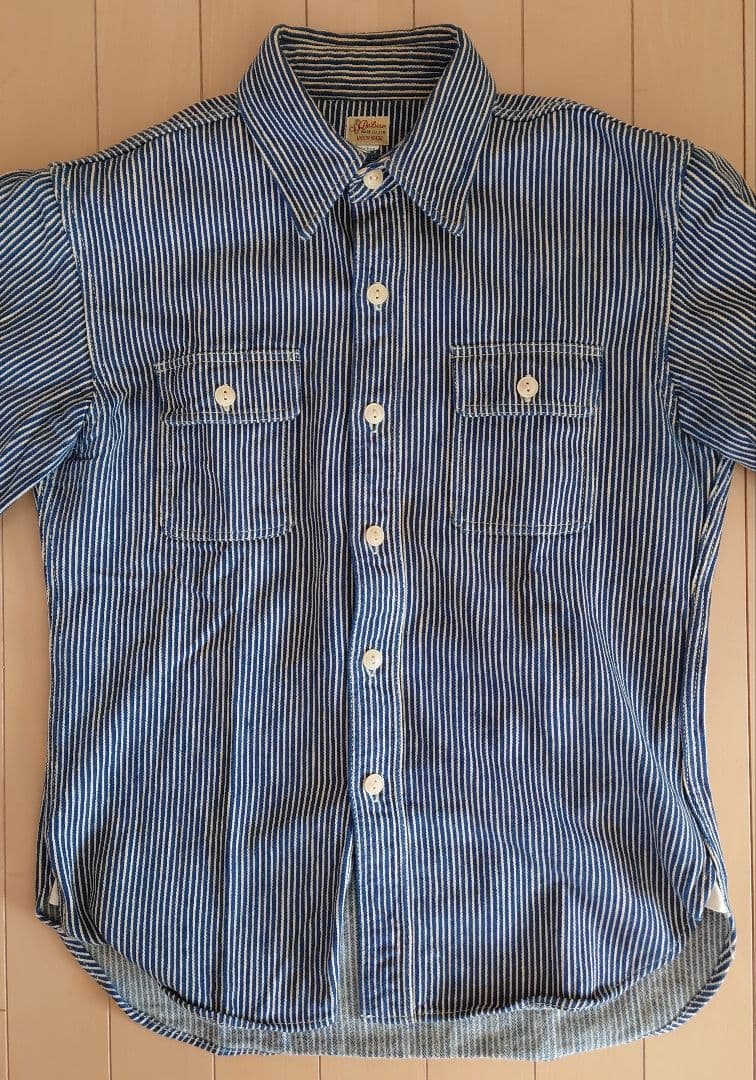 DELUXEWARE　ヒッコリーヘビーネルシャツ