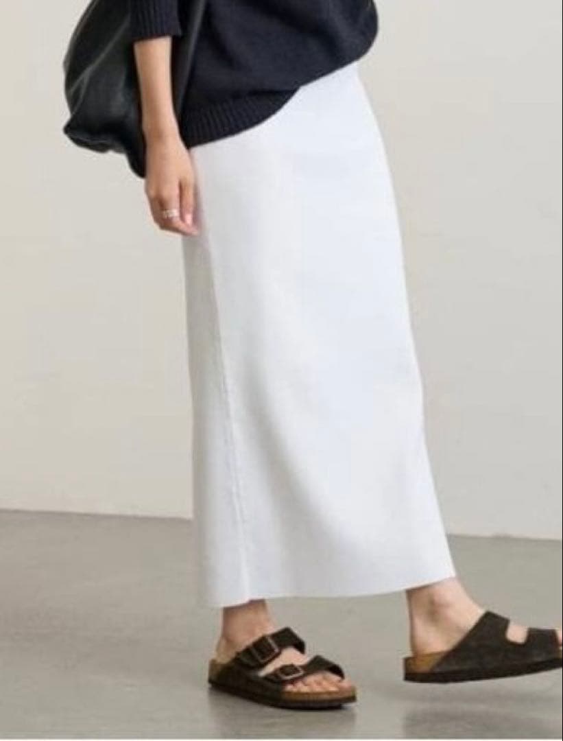 フレームワーク　フルニードルタイトスカート　白　38サイズ　美品　洗濯可能